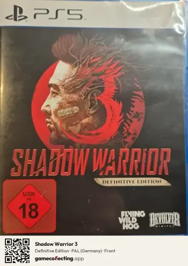 Shadow Warrior 3 PlayStation 5, Germany box front