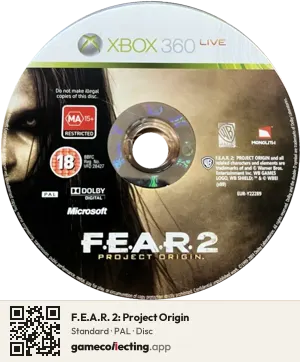 F.E.A.R. 2: Project Origin Xbox 360, PAL disc