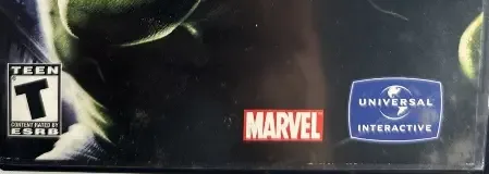 Hulk, the ESRB box on its front