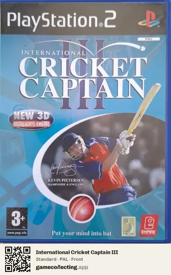 International Cricket Captain III PlayStation 2, PAL box front