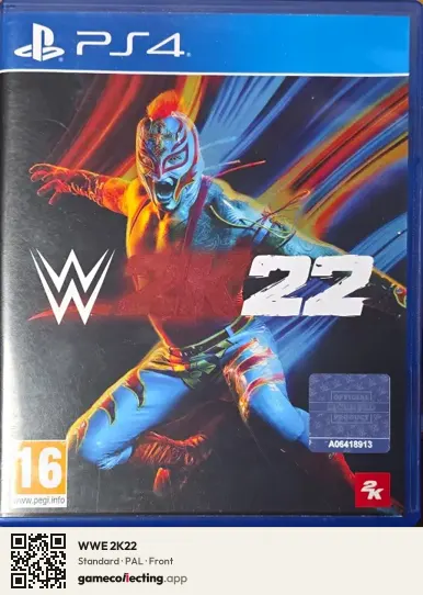 WWE 2K22 PlayStation 4, PAL box front