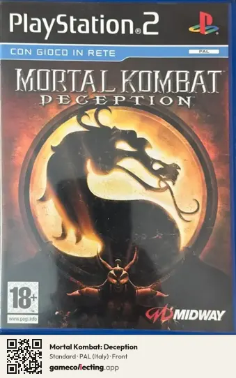 Mortal Kombat: Deception PlayStation 2, Italy box front