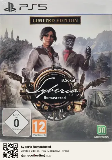 Syberia Remastered PlayStation 5, Germany box front