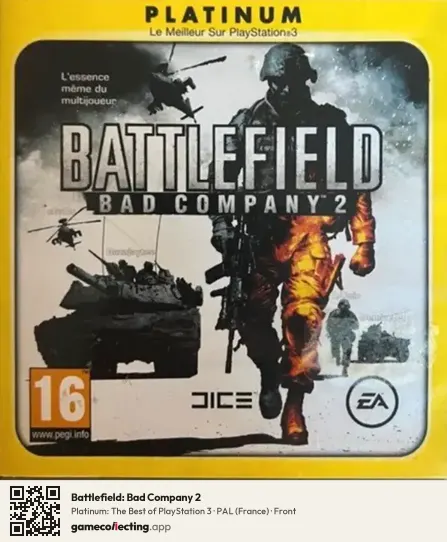 Battlefield: Bad Company 2 PlayStation 3, France box front