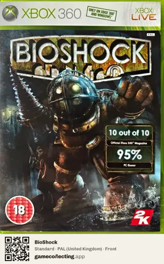 BioShock Xbox 360, United Kingdom box front