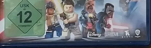 LEGO Star Wars: The Skywalker Saga, the USK square on its front