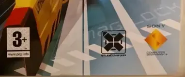Wipeout Pulse, the PEGI square on its front