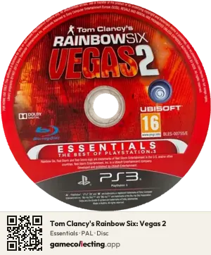 Tom Clancy's Rainbow Six: Vegas 2 PlayStation 3, PAL disc