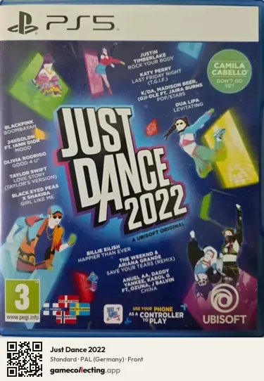 Just Dance 2022 PlayStation 5, Germany box front