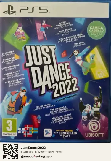 Just Dance 2022 PlayStation 5, Germany box front