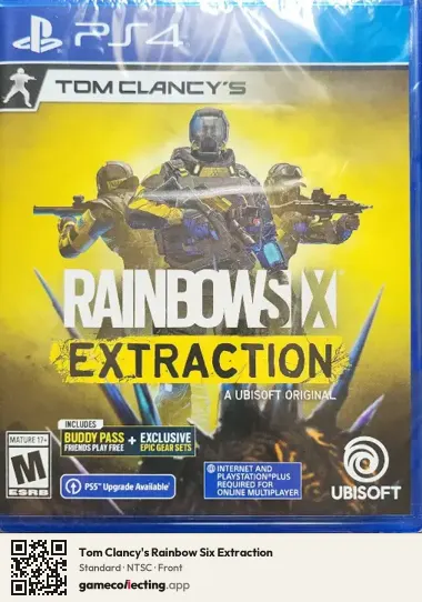 Tom Clancy's Rainbow Six Extraction PlayStation 4, NTSC box front