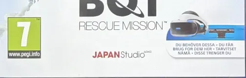 Astro Bot Rescue Mission, the PEGI square on its front
