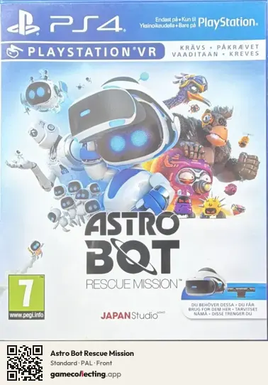 Astro Bot Rescue Mission PlayStation 4, PAL box front