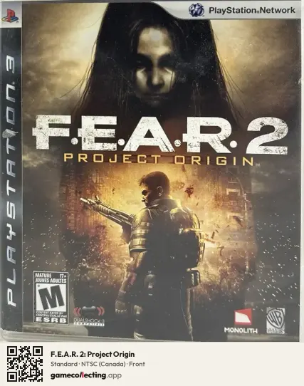 F.E.A.R. 2: Project Origin PlayStation 3, Canada box front