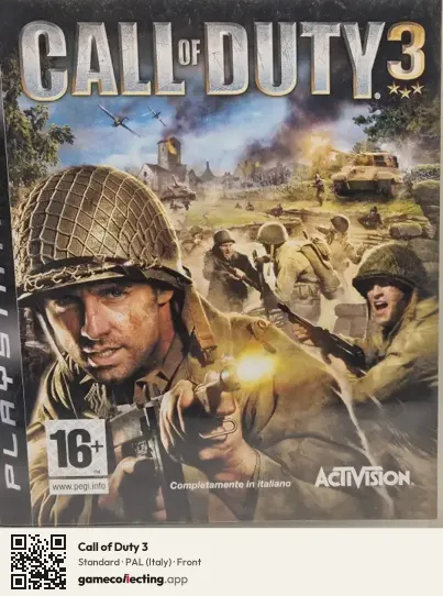 Call of Duty 3 PlayStation 3, Italy box front