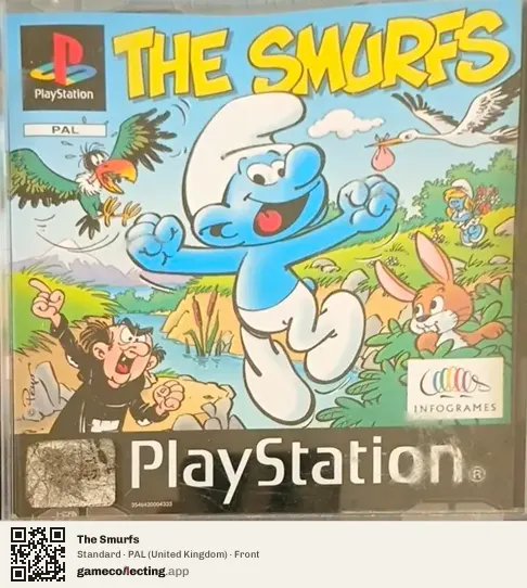 The Smurfs PlayStation, United Kingdom box front