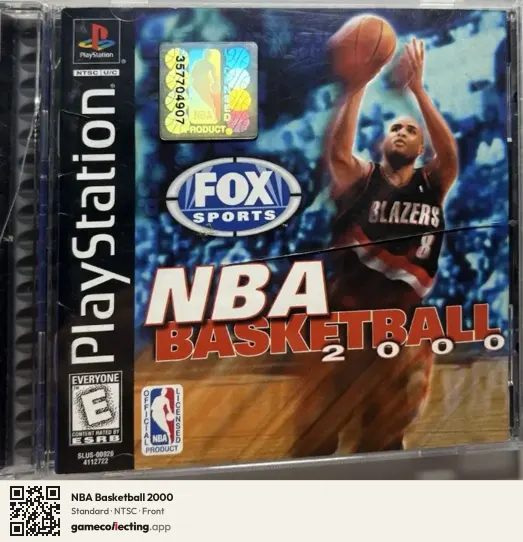 NBA Basketball 2000 PlayStation, NTSC box front