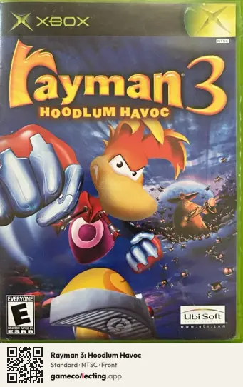 Rayman 3: Hoodlum Havoc Xbox, NTSC box front