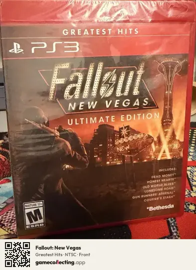 Fallout: New Vegas PlayStation 3, NTSC box front