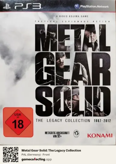 Metal Gear Solid: The Legacy Collection PlayStation 3, Germany box front