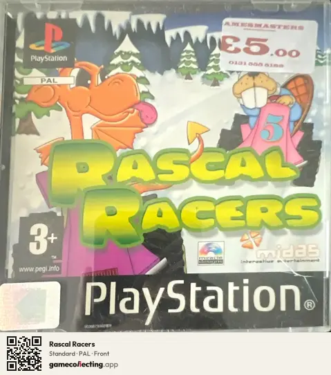 Rascal Racers PlayStation, PAL box front