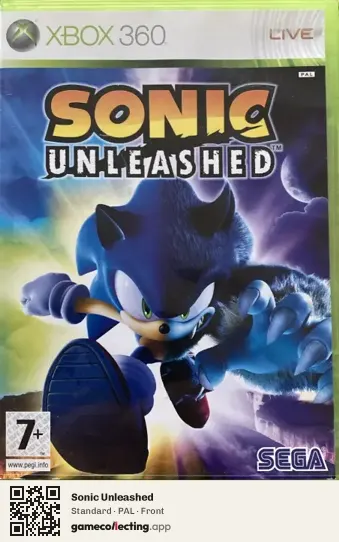 Sonic Unleashed Xbox 360, PAL box front