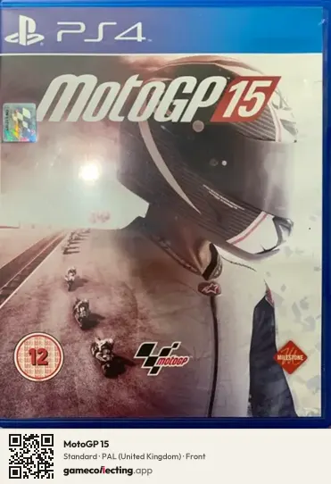 MotoGP 15 PlayStation 4, United Kingdom box front