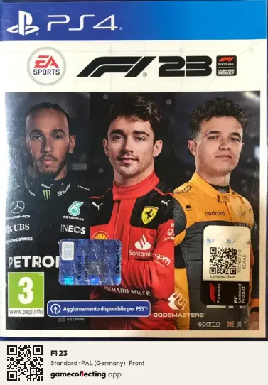 F1 23 PlayStation 4, Germany box front