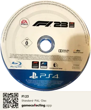 F1 23 PlayStation 4, PAL disc