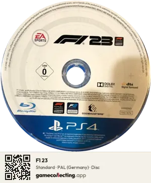 F1 23 PlayStation 4, PAL disc