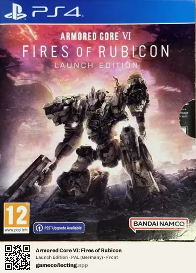 Armored Core VI: Fires of Rubicon PlayStation 4, Germany box front