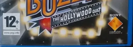 Buzz! The Hollywood Quiz, the PEGI square on its front