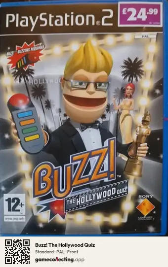 Buzz! The Hollywood Quiz PlayStation 2, PAL box front