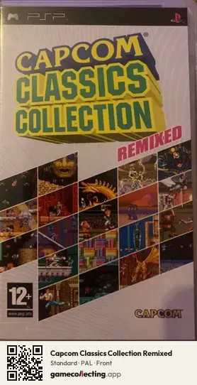 Capcom Classics Collection Remixed PlayStation Portable, PAL box front