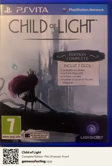 Child of Light PlayStation Vita, France box front