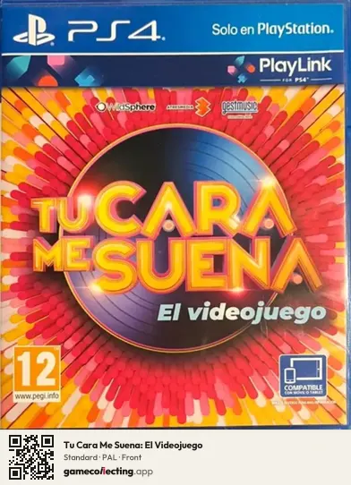 Tu Cara Me Suena: El Videojuego PlayStation 4, PAL box front