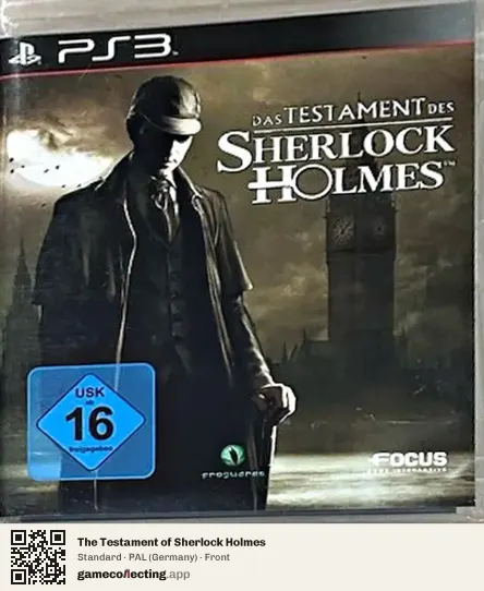 The Testament of Sherlock Holmes PlayStation 3, Germany box front