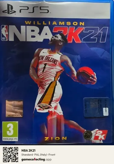 NBA 2K21 PlayStation 5, Italy box front