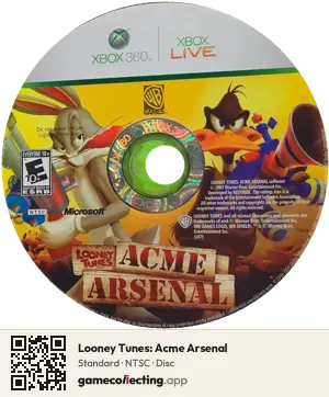 Looney Tunes: Acme Arsenal Xbox 360, NTSC disc