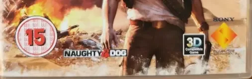 Uncharted 3: Drake's Deception, the BBFC circle on its front