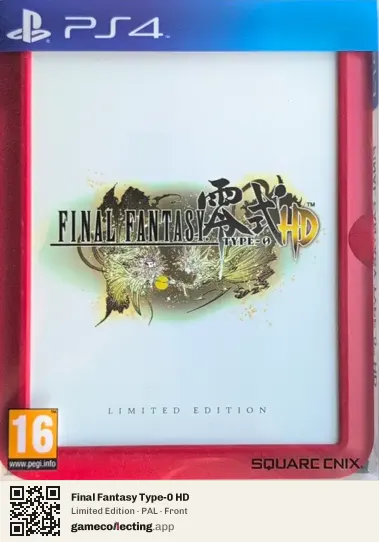 Final Fantasy Type-0 HD PlayStation 4, PAL box front