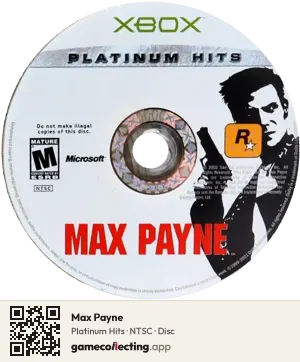 Max Payne Xbox, NTSC disc