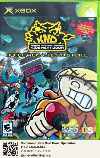 Codename: Kids Next Door: Operation: V.I.D.E.O.G.A.M.E. Xbox, NTSC box front