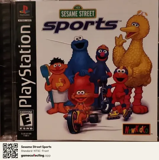 Sesame Street Sports PlayStation, NTSC box front
