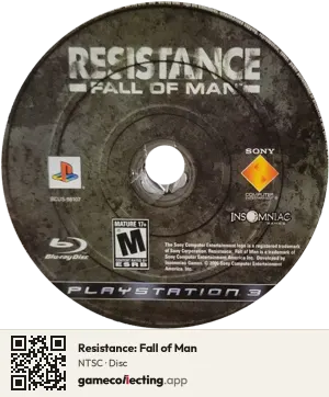 Resistance: Fall of Man PlayStation 3, NTSC disc