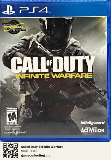 Call of Duty: Infinite Warfare PlayStation 4, NTSC box front