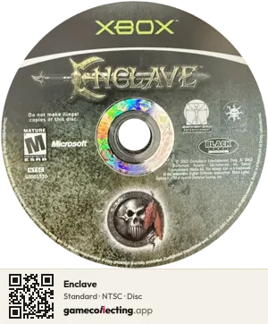 Enclave Xbox, NTSC disc