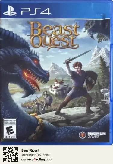 Beast Quest PlayStation 4, NTSC box front