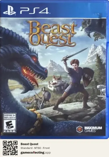 Beast Quest PlayStation 4, NTSC box front