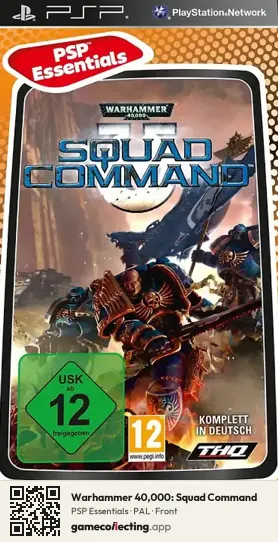 Warhammer 40,000: Squad Command PlayStation Portable, PAL box front